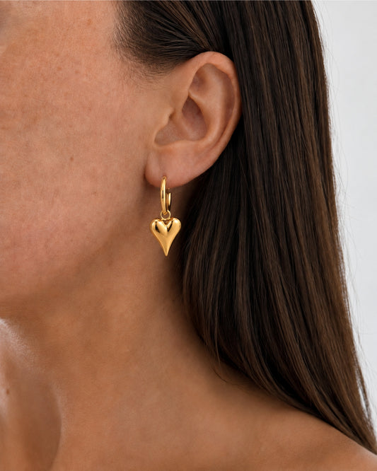 Alva Herz Ohrringe Petit - Gold