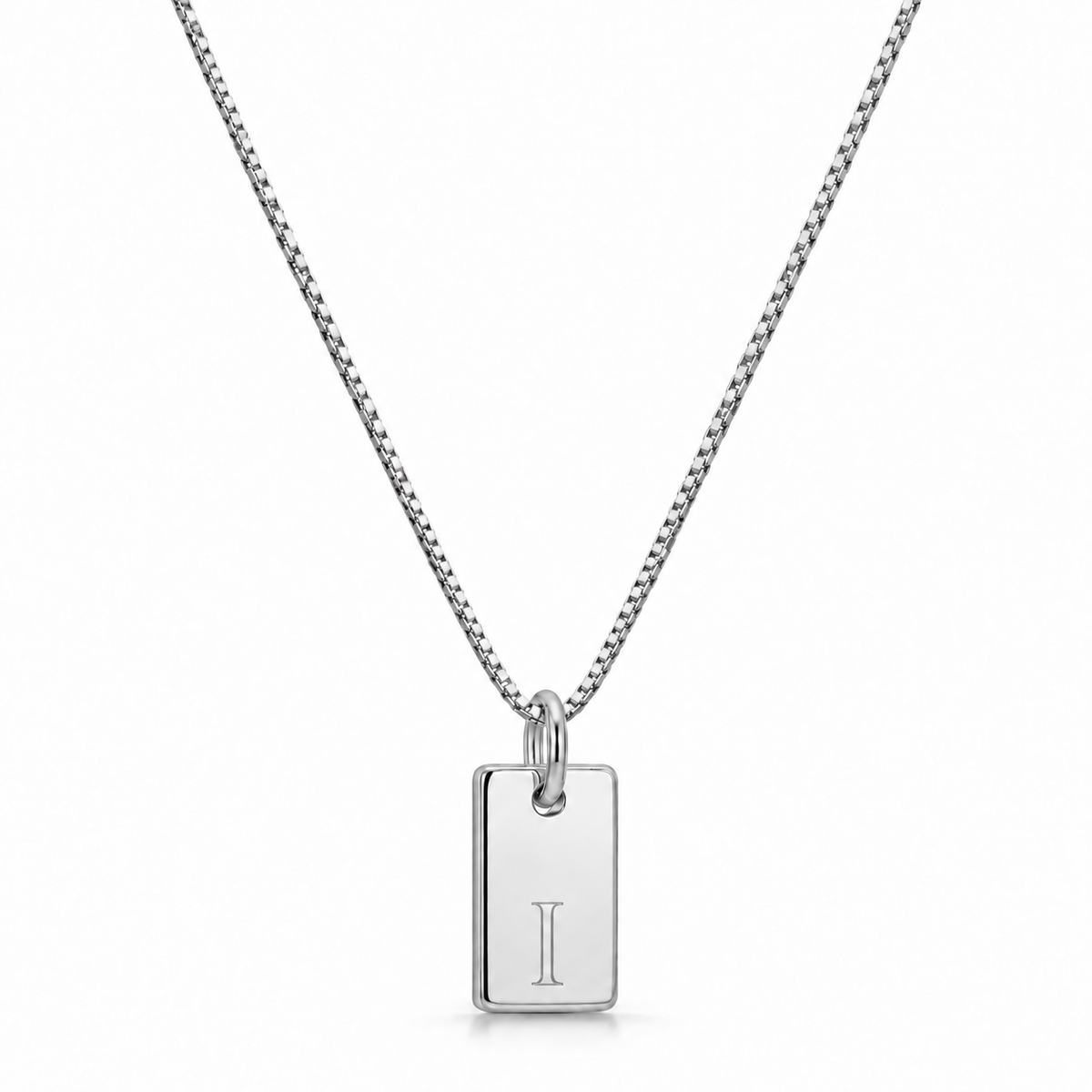 Flache Halskette - Silber