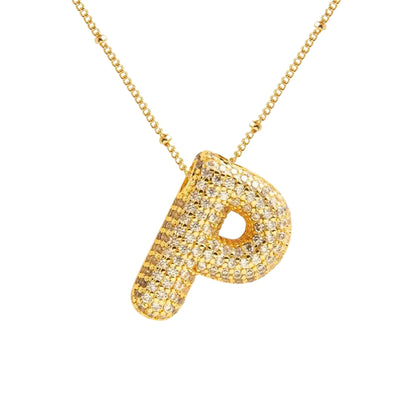 Stevige Letterketting - Goud