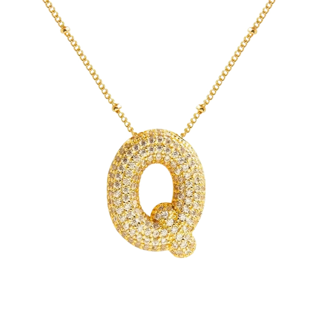 Stevige Letterketting - Goud