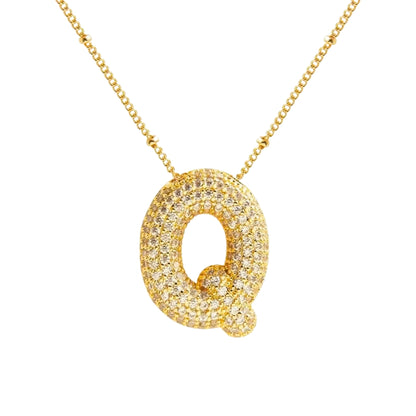 Stevige Letterketting - Goud