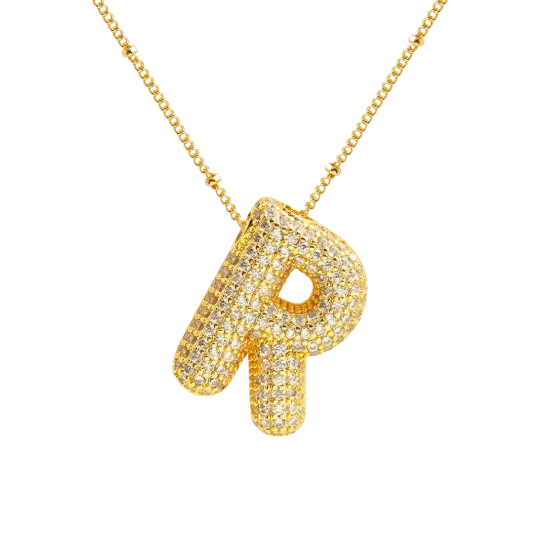 Stevige Letterketting - Goud