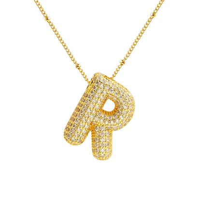 Stevige Letterketting - Goud