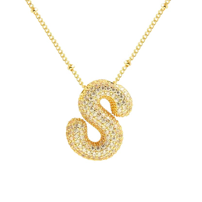 Stevige Letterketting - Goud