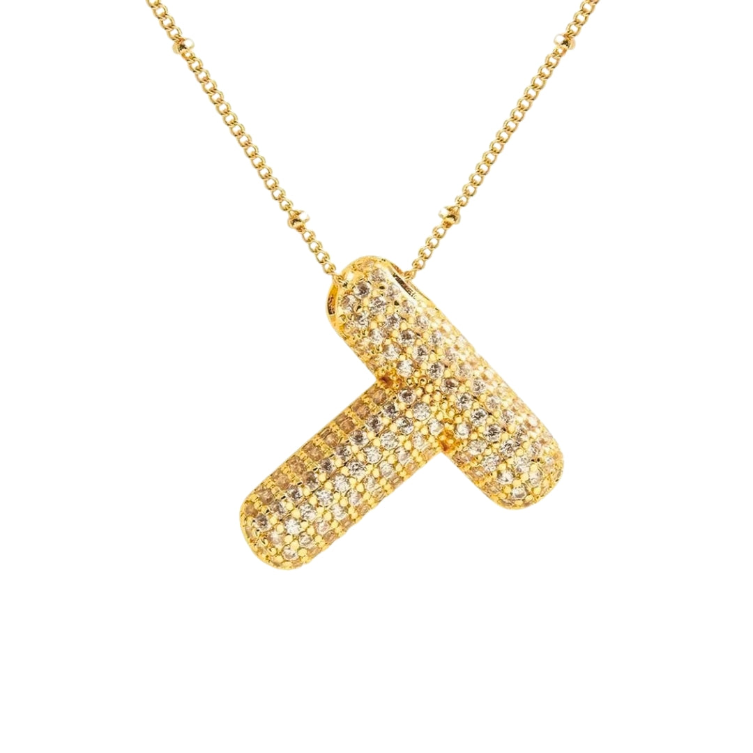 Stevige Letterketting - Goud