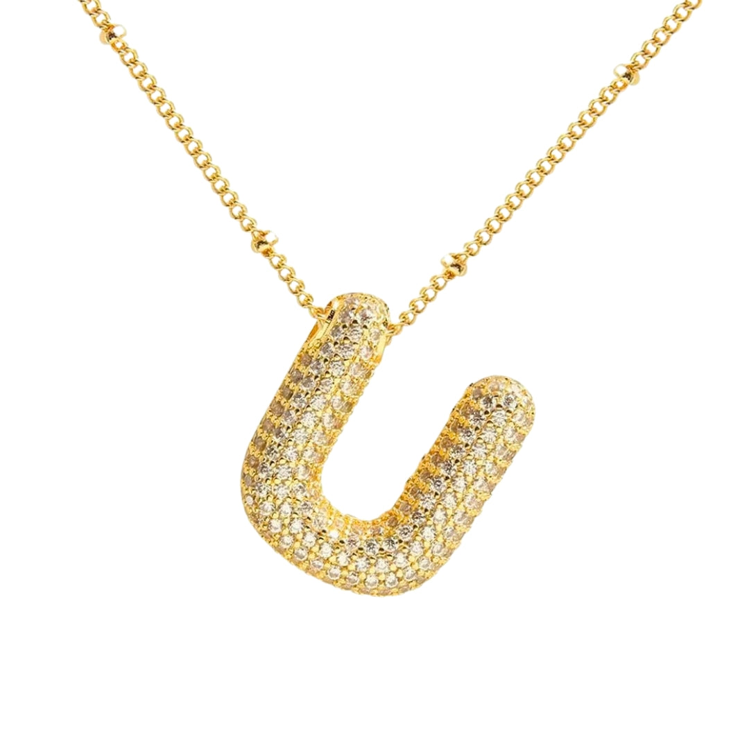 Stevige Letterketting - Goud
