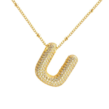 Stevige Letterketting - Goud