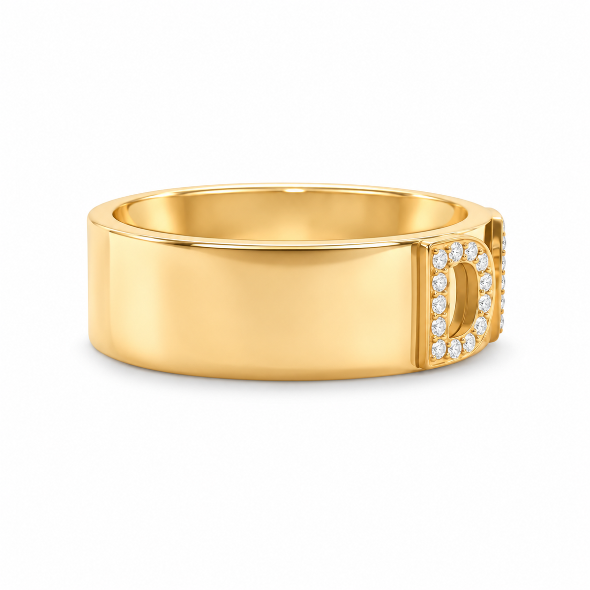 Signatur Diamantring - Gold