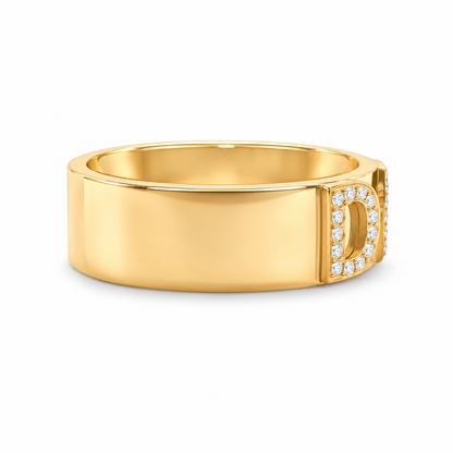 Signatur Diamantring - Gold