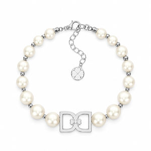 DD Perlenarmband - Silber