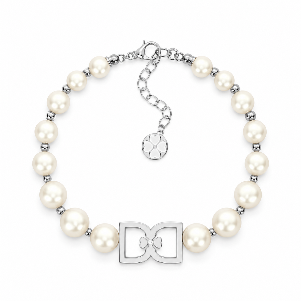 DD Perlenarmband - Silber