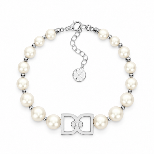 DD Perlenarmband - Silber