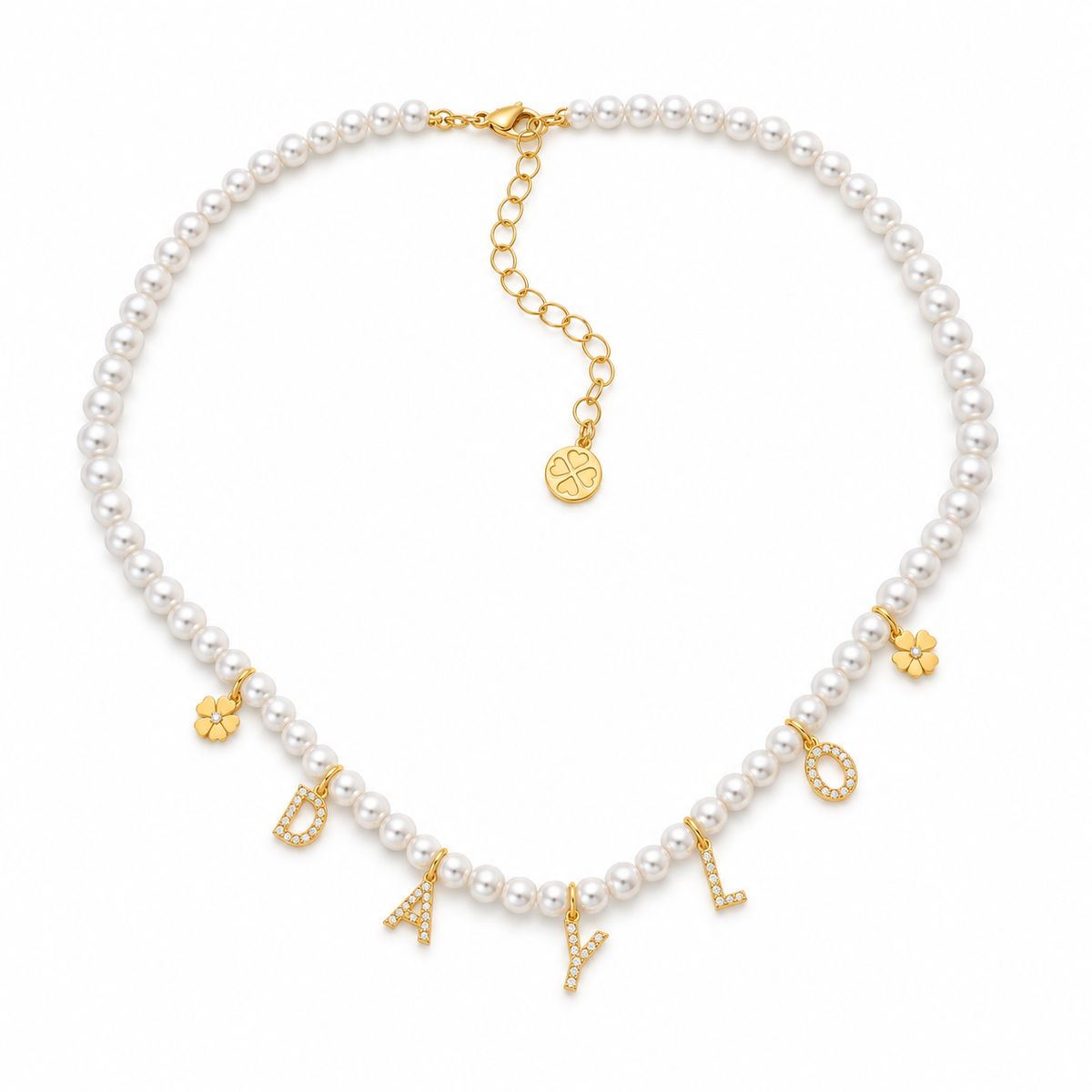 Perlenkette - Gold