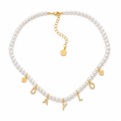 Perlenkette - Gold