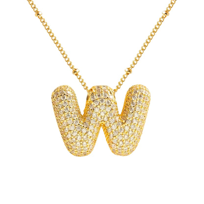 Stevige Letterketting - Goud