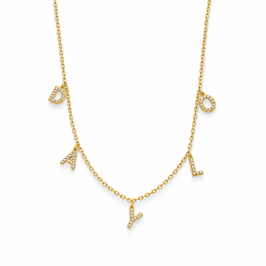 Diamant Halskette - Gold