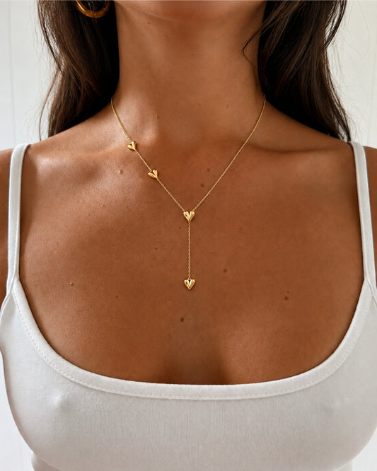 Alva Herz Halskette - Gold