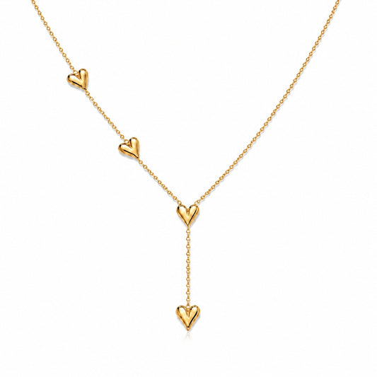 Alva Herz Halskette - Gold