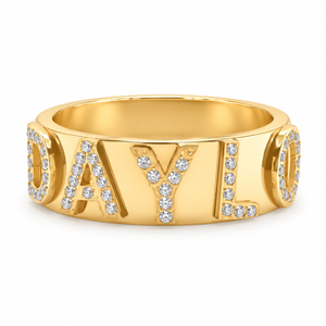 Signatur Diamantring - Gold
