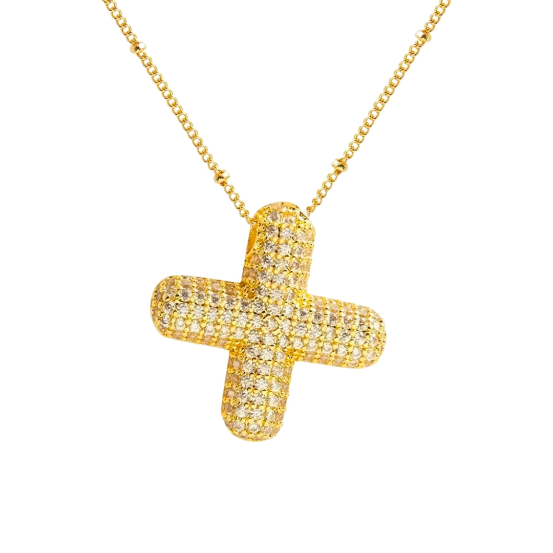 Stevige Letterketting - Goud