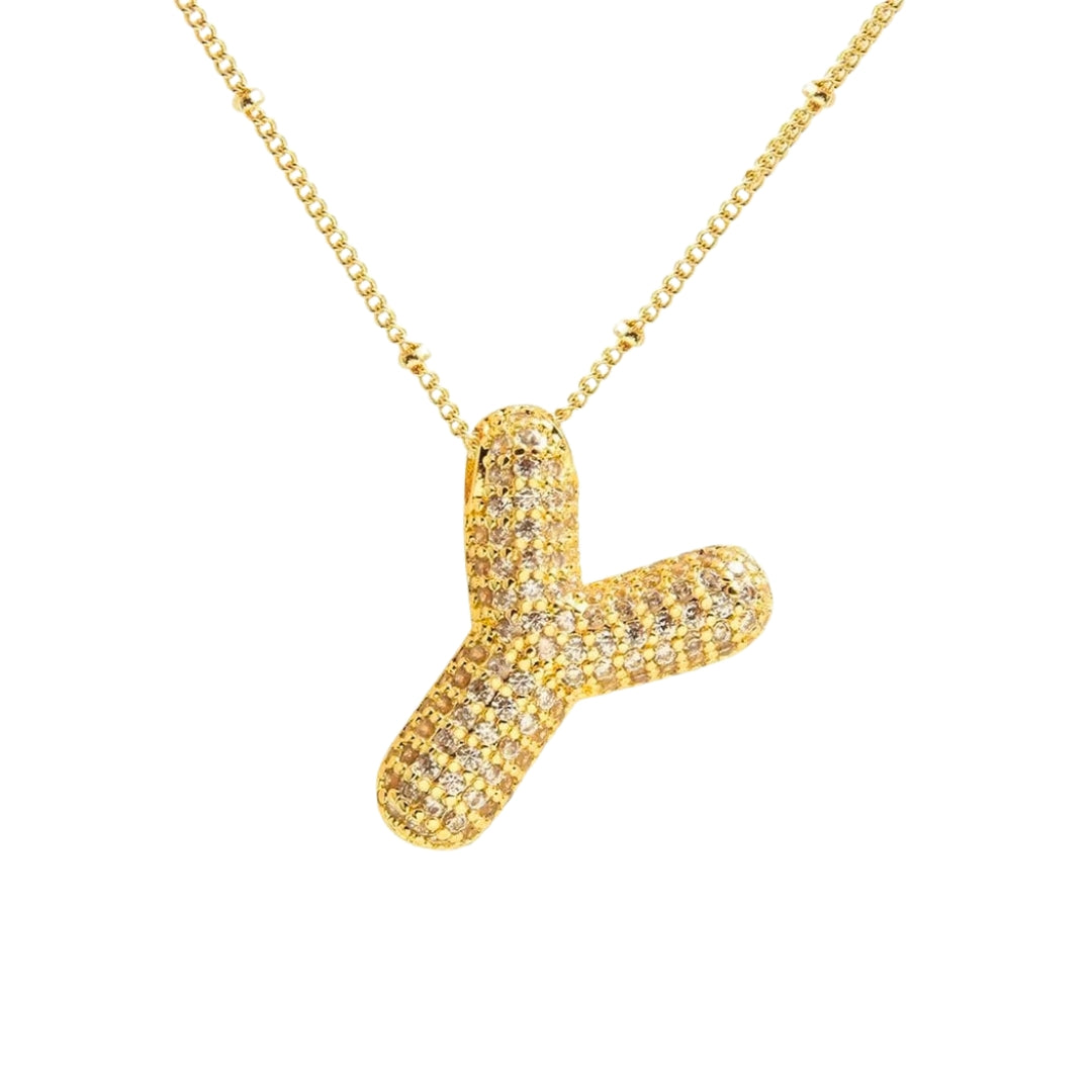 Stevige Letterketting - Goud