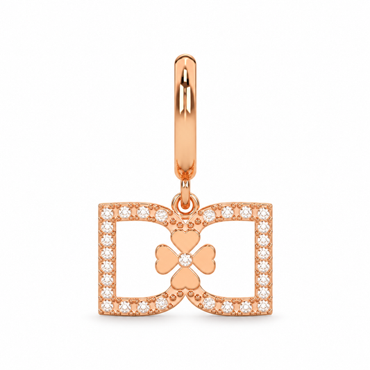 DD Creolen Diamant - Roségold
