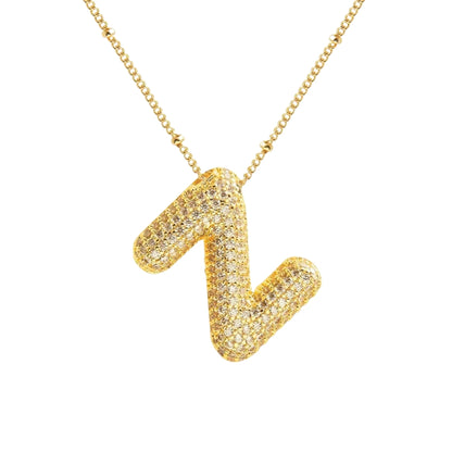 Stevige Letterketting - Goud